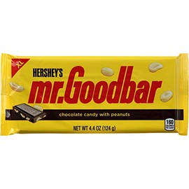 Hershey's Mr. Goodbar Milk Chocolate & Peanuts Candy Bar - XL 4.4 oz. (Pack of 4)