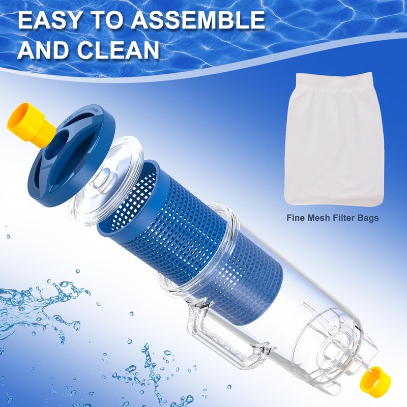 POOLAZA Pool Leaf Canister for Pool Vacuum, Professional Pool Leaf