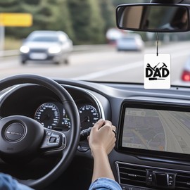 Mancheng-zi Funny Dad Gifts Car Air Freshener 3Pcs, Dad Gifts from Daughter Son Air Freshener Hanging for Cars Closet Drawer or Books, Gift for Father's Day Car Accessories Mirror Decor for Men
