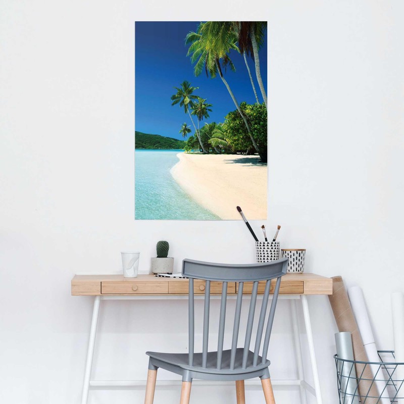 REINDERS Poster Dream Beach Paper 61 x 91.5 cm Blue