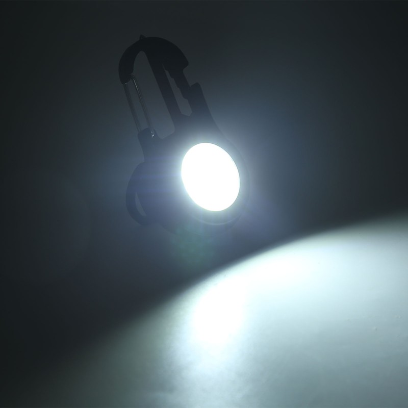 Mini Keychain Light USB Dual Light Source Keychain Flashlight Magnetic