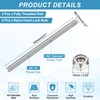 PATIKIL 2 Piece Cutting Bolts with 4 Hex Nuts 304