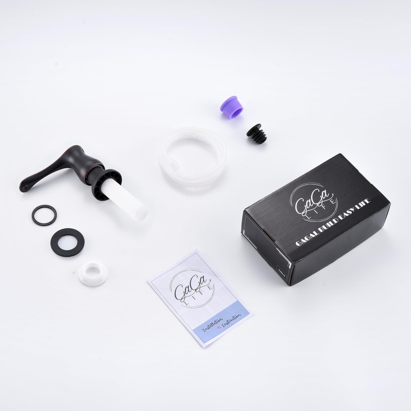 GAGALIFE Kitchen Sink Soap Dispenser Oil Rubbed Bronze, Under Sink