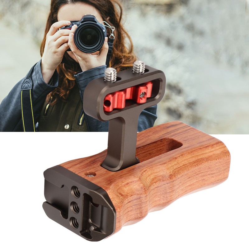 Universal Side Wooden Handle Grip Natural Adjustable Brazilian Wood Side