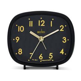Acctim 15905 Hilda beep alarm clock in Cloverfield (Black)