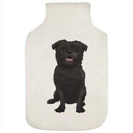 'Sitting Pug' Hot Water Bottle Cover (HW00034741)