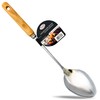 Alpine Cuisine Spoon with Wood Handle 13 Inch - Chrome