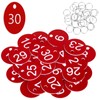 Flintronic Portachiavi Numerati, Targhette Numerate in Plastica, 30 Pezzi