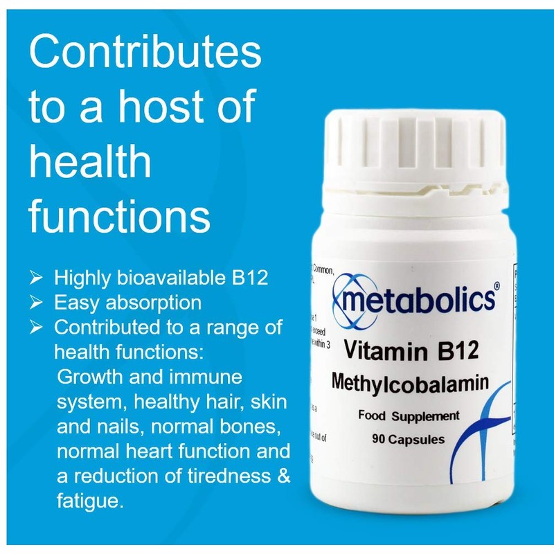 Metabolics Vitamin B12 Methylcobalamin 1000mcg by Metabolics Vitamin B12 Supplement