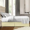 Omnegon Pleated Bed Skirt for King Size Bed, 100% Cotton