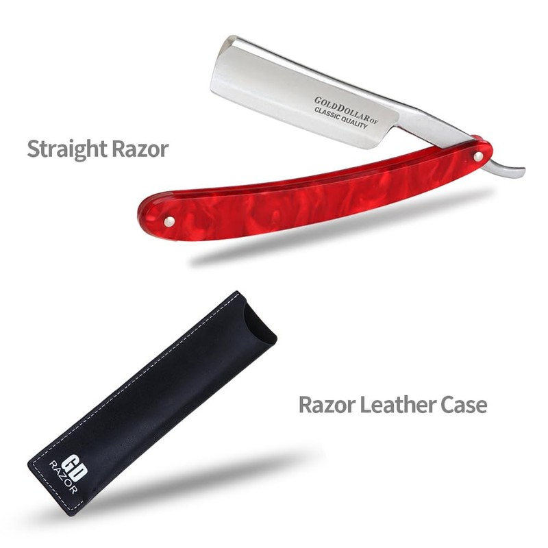 Straight edge razor men without stabilizer barber straight razor with