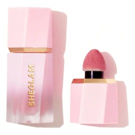 SHEGLAM Color Bloom Rubor Líquido Mate - Hot Topic Blush Maquillaje para Mejillas Acabado Natural Larga Duración Fácil de Difuminar Alta Pigmentación