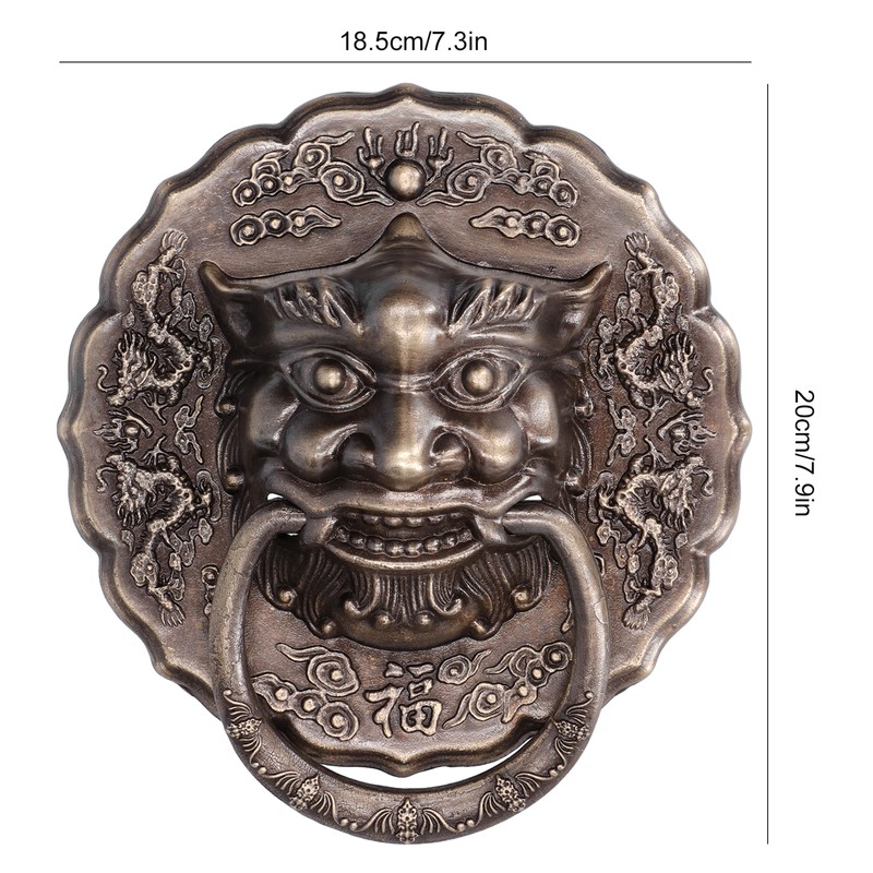 Door Ring Knocker Antique Brass Double Door Pull Ring Handle