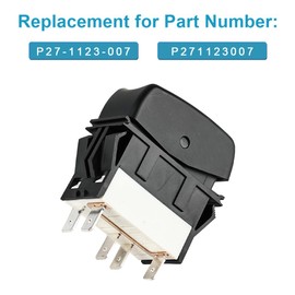 WMPHE Spare Rocker Dash Console Switch Compatible with 2006-2017 Kenworth T800 T2000 T660 T440 Replacement for P27-1123-007-2PCS