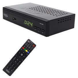 XORO Full HD Digital Satellite Receiver HRS 8689 with 2 in 1 Remote Control Supports Unicable 1/2, JESS, USB 2.0 Media Player, HDMI, SCART and S/PDIF Output