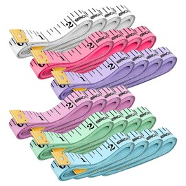 VASTFLY 24 pcs Soft Tape Measure, Measuring Tape with Dual Graduations of 60 inches/150 cm, 6 Colors, for Tailoring Fabric Body Measurements