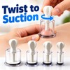 4-Piece Manual Vacuum Suction Cup Set for Body Massage –
