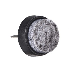 sourcing map 20 pcs. Nail on furniture felt glides chair table leg protection 14 mm diameter. Black