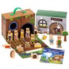 yoamo Easter calendar with play case with 16 wooden figures