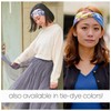 CHARM Boho Hippie Tie-Dye Turbans – Banda elástica para el