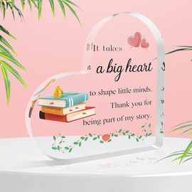 LSVGSAK Teacher Teacher Gifts Stocking Stuffers Teacher Appreciation Gifts for Teachers Valentine Gift Teacher Retirement Gifts for Women End of The Year Thank You Presents Acrylic Block