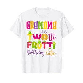 Cute Grandma Twotii Frutti Birthday Family 2nd Birthday Girl T-Shirt