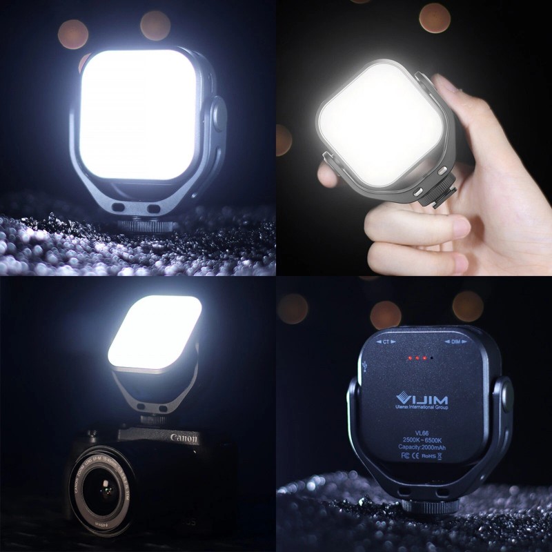 Universal Ulanzi VIJIM VL66 LED Video Light with 360 Rotation