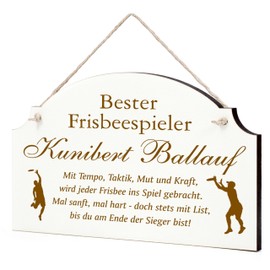 Dekolando Funny Frisbee Sign - Gift for Frisbee Fans Frisbee Players or Coaches - Gifts Frisbee Fan Frisbee Trainer