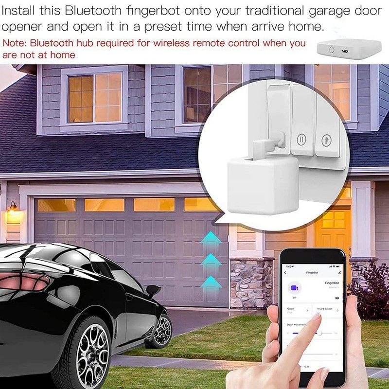 HUTSRAI Tuya Hub Link White Hub Bluetooth Fingerbot to Wi-Fi