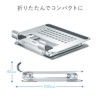 Sanwa Supply PDA-STN49S Aluminum Stand for Tablets (Angle and Height