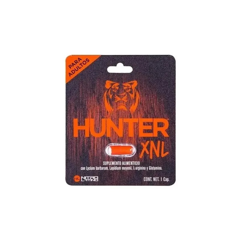 Hunter Xnl Suplemento Alimenticio 500mg 1 Cápsula