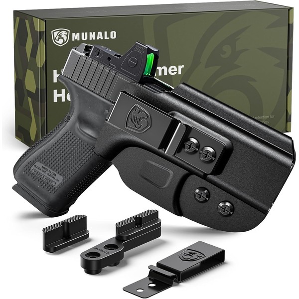 MUNALO Hybrid Holster Concealed Carry Compatible with Glock 19 (G19