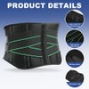 AOGOE Back Support Belt with 5 Metal Supports, Back Brace