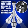 Pack of 2 Flexible Water Saving 360° Swivel Stainless Steel