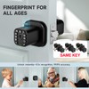 Richelock Fingerprint Door knob, Smart Biometric Door Lock with Keypad,