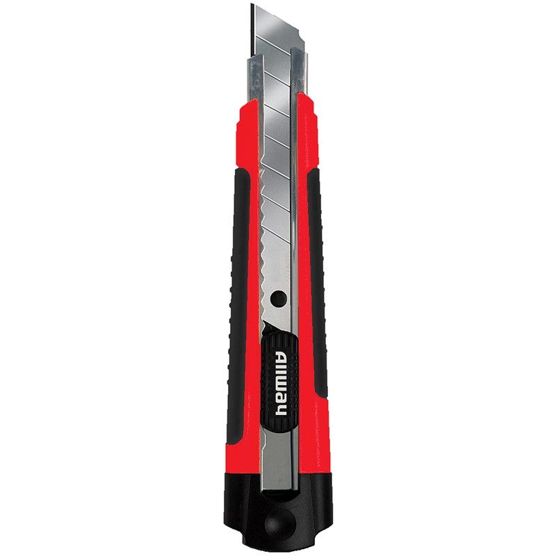 ALLWAY RK7 Soft-Grip 18mm Snap-Off Knife with 3 Stainless Steel