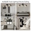 AUQUEE 3 Light Track Lighting Fixtures Ceiling, Black LED Track