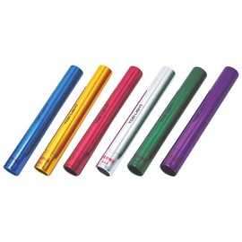 TOEI LIGHT G1208 Aluminum Baton Set, 6 Colors, 1 Pair of 6 Colors, Includes Storage Nylon Case, Diameter 1.5 inches (39 mm) x Length 11.8 inches (30 cm), Japan Athletics Federation Certified
