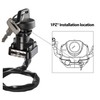 1PZ Ignition Switch, 3-Position, Key Actuated, Black, ON-OFF Operation, Fits