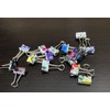 19mm Small Assorted Design Foldback Clips Paper Binder Clamps Clips