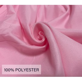 iMaylex Wrap Round Brushed Polyester Microfiber Bed Skirt with Adjustable Elastic Belt, Pleated Dust Ruffle with 16 Inch Drop, Bed Frame Cover, Easy Fit and Care, Pink, Queen