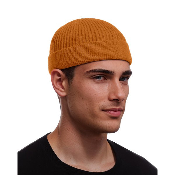 vidsel Thin Wool Fisherman Beanie for Men Women, Short Knit