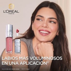 L'Oréal Paris Plump Ambition Lip Oil, Brillo Labial Efecto Voluminizador con Ácido Hialurónico, Hidratación Intensa para tus Labios, Tono Berry Jolie,