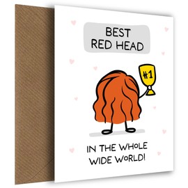 Best Friend Birthday Card for Women - Best Red Head in the World - Celebrate a Red Head Special Friend, Bestie, BFF or Sister with Love & Laughter