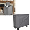 Rolling Slim Laundry Basket On Wheels with Carry Handle Collapsible