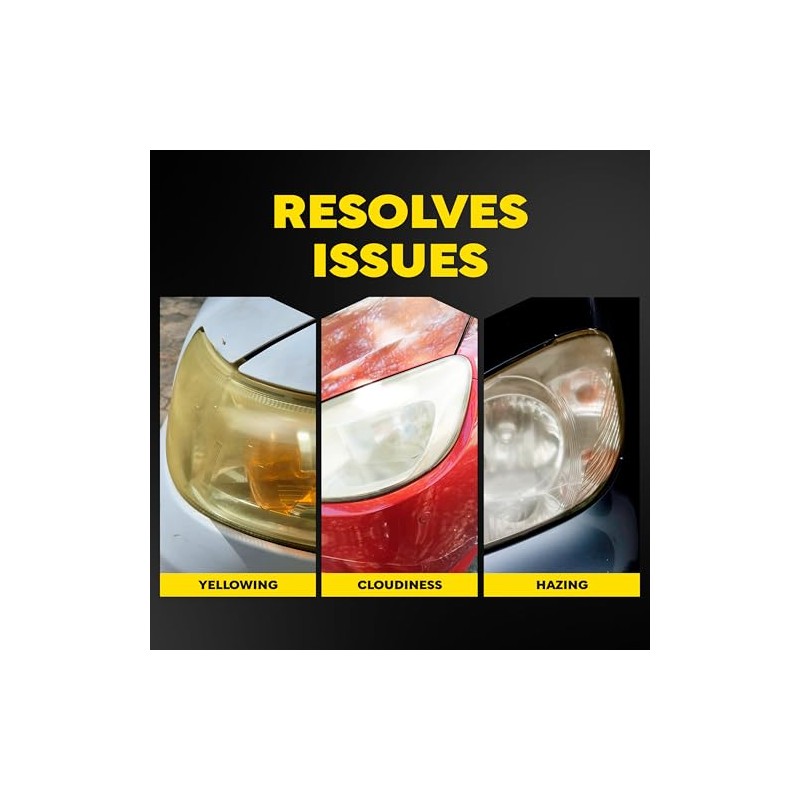 Meguiar's, Quik Solutions, Kit de Restauración de Faros, G55265, 340g