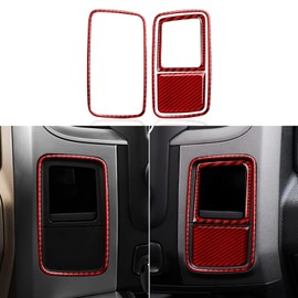 BRMYL Center Control Dashboard Cover Decals for 2013-2018 Dodge Ram 1500 2500 3500 Accessories Carbon Fiber Interior Stickers, A