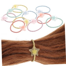 ABOOFAN 20pcs Clear Charm Elastic Hair Ties for Girls Lightweight Fashionable Hair Bands for Toddlers and Women Convenient for Daily Use Suitable