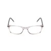 Calabria Ernest 4852 Rectangular Reading Glasses +0.00 Clear Crystal Silver