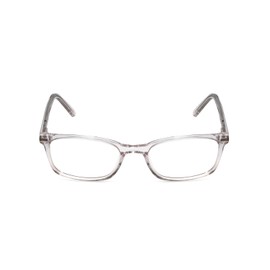 Calabria Ernest 4852 Rectangular Reading Glasses +0.00 Clear Crystal Silver Glitter Men Women